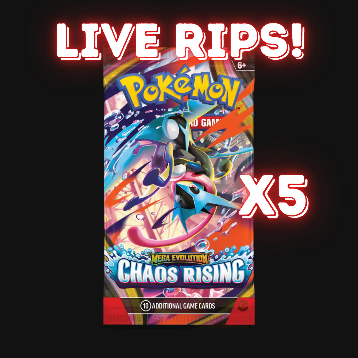 Live - English Chaos Rising Booster Pack X5