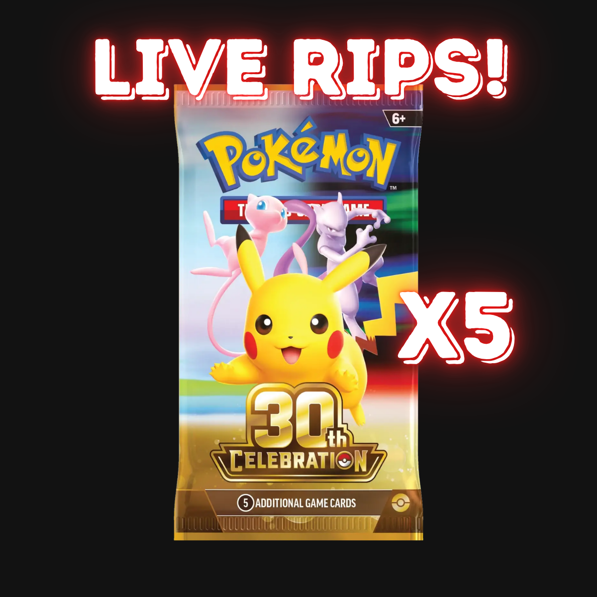 Live - English 30th Celebration Booster Pack X5
