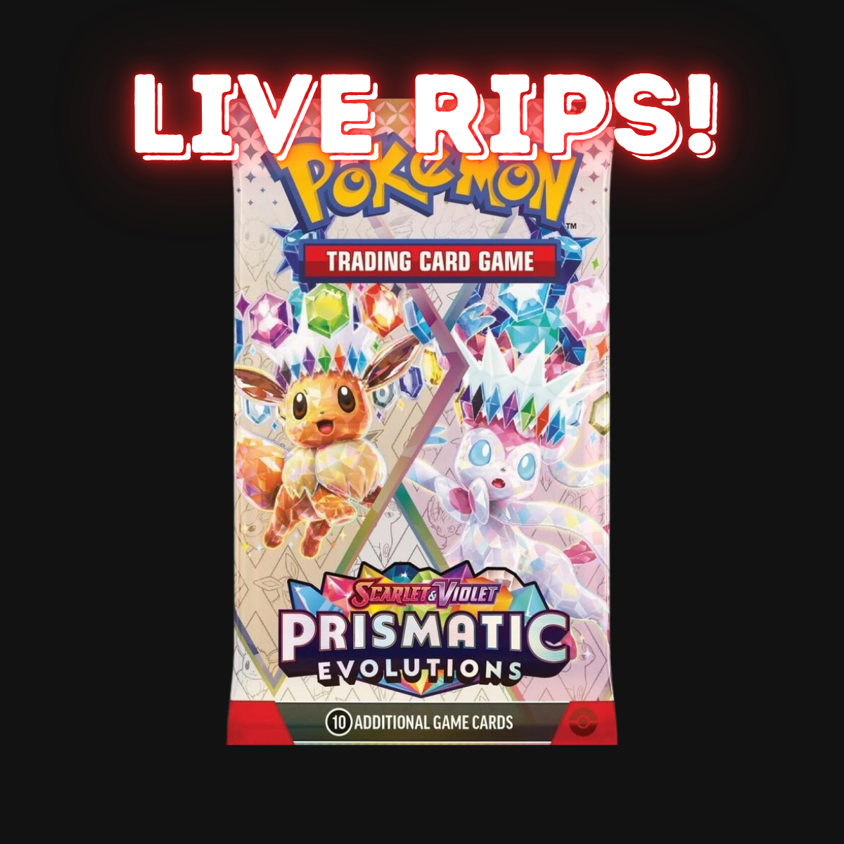 Live - Pokémon Scarlet & Violet Prismatic Evolutions Booster Pack