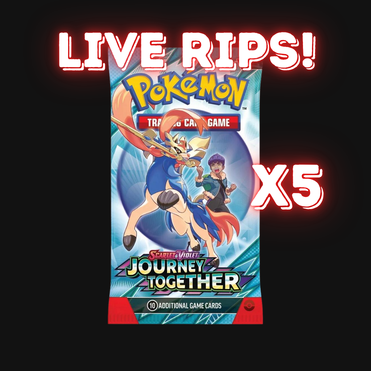 Live - Scarlet & Violet Journey Together Booster Pack X5