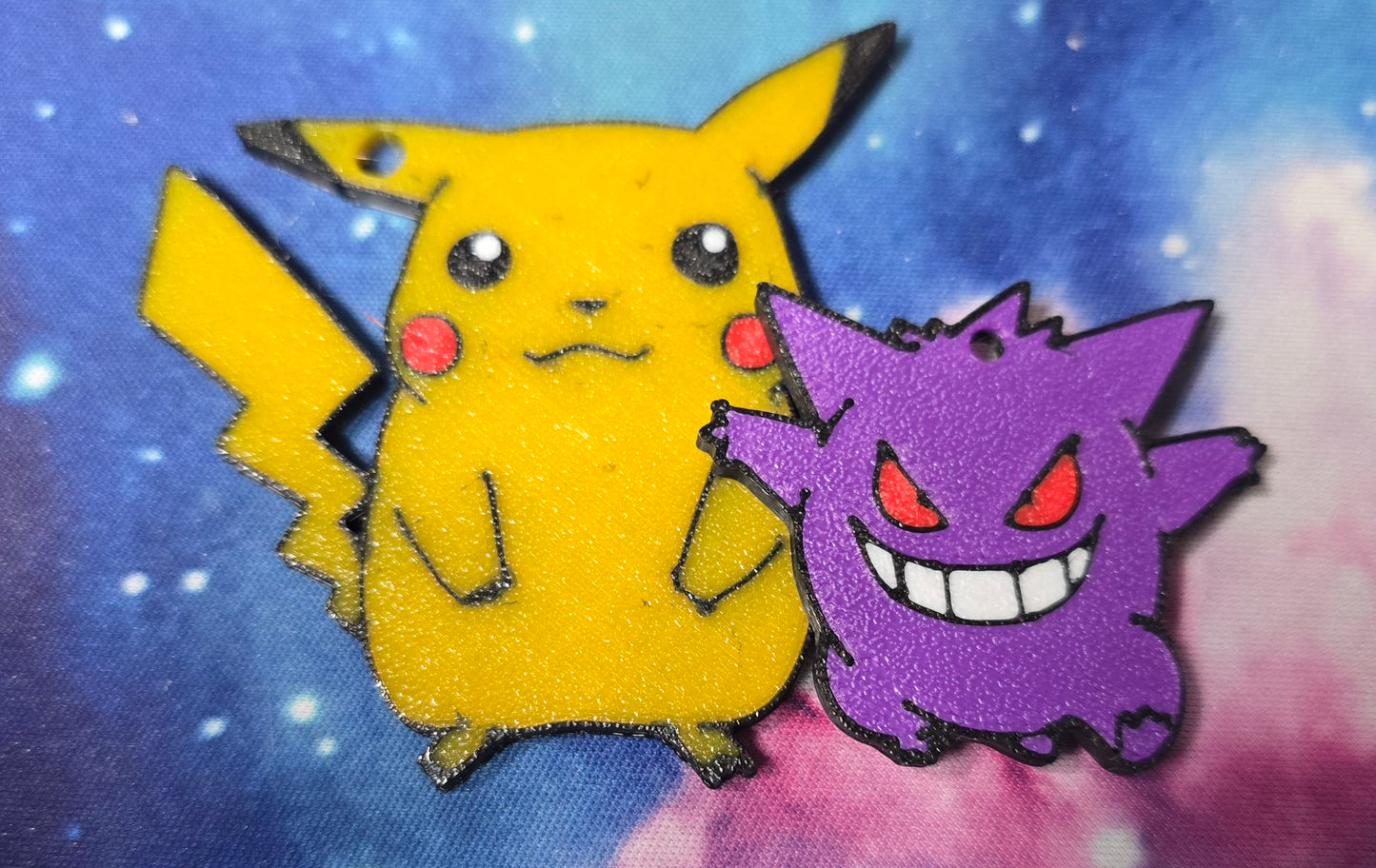 Key Chains - Pikachu + Gengar