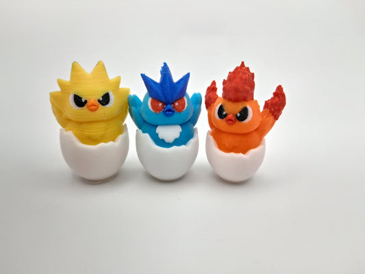 Hatching Legendary Bird Trio