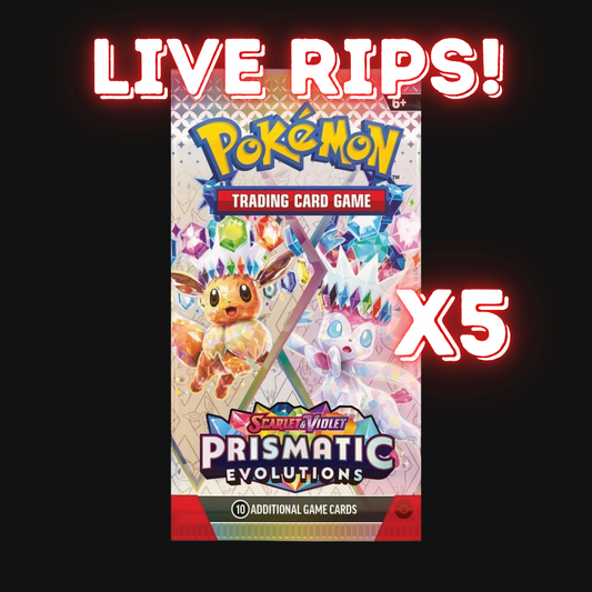 Live - Scarlet & Violet Prismatic Evolutions Booster Pack X5