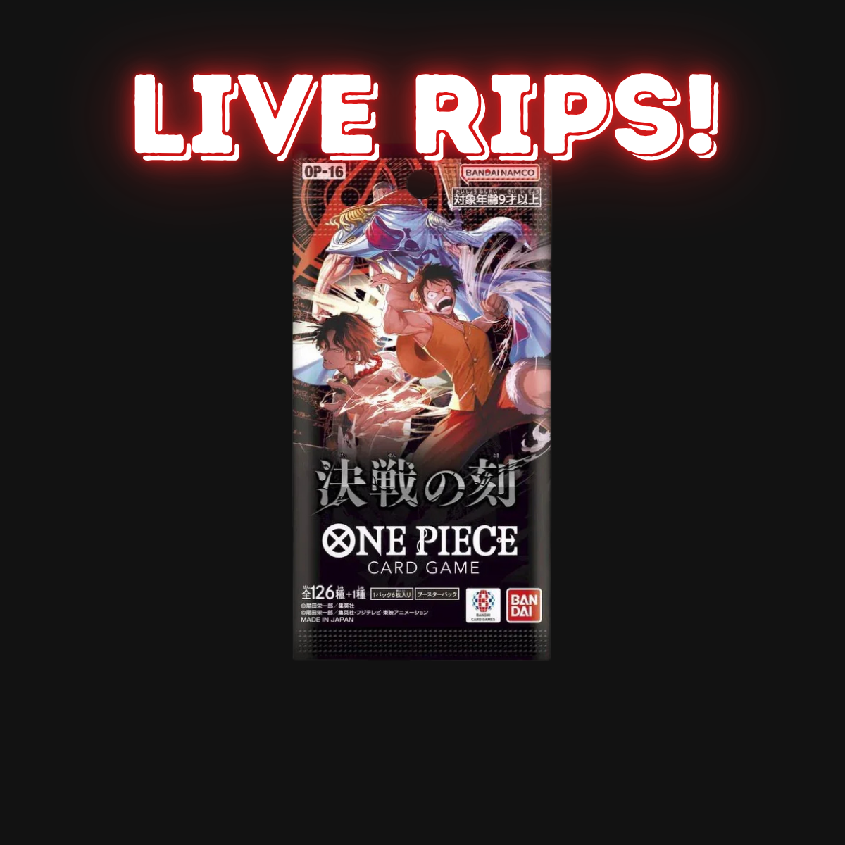 Live - Japanese OP16 The Time of Battle Booster Pack