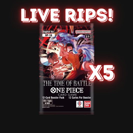 Live - English OP-16 The Time of Battle Booster Pack X5