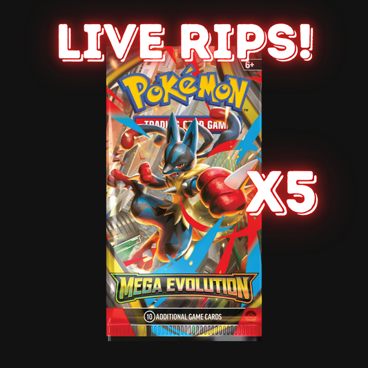 Live - English Mega Evolution Enhanced Booster Pack X5