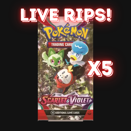 Live - Scarlet & Violet Base Set Booster Pack X5