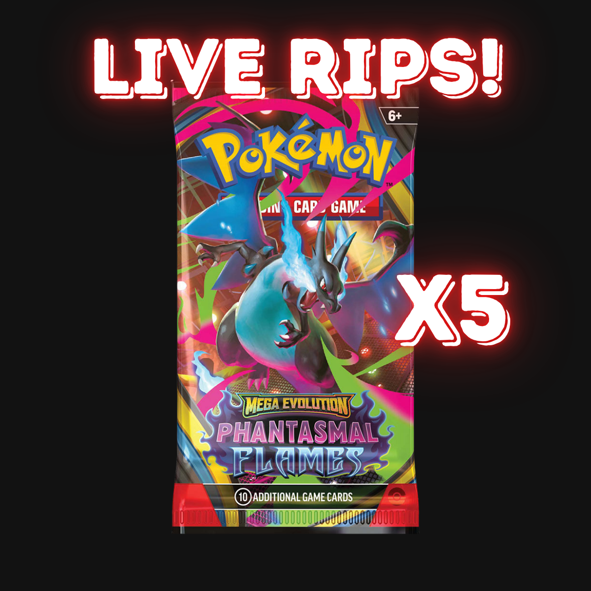 Live - English Phantasmal Flames Booster Pack X5