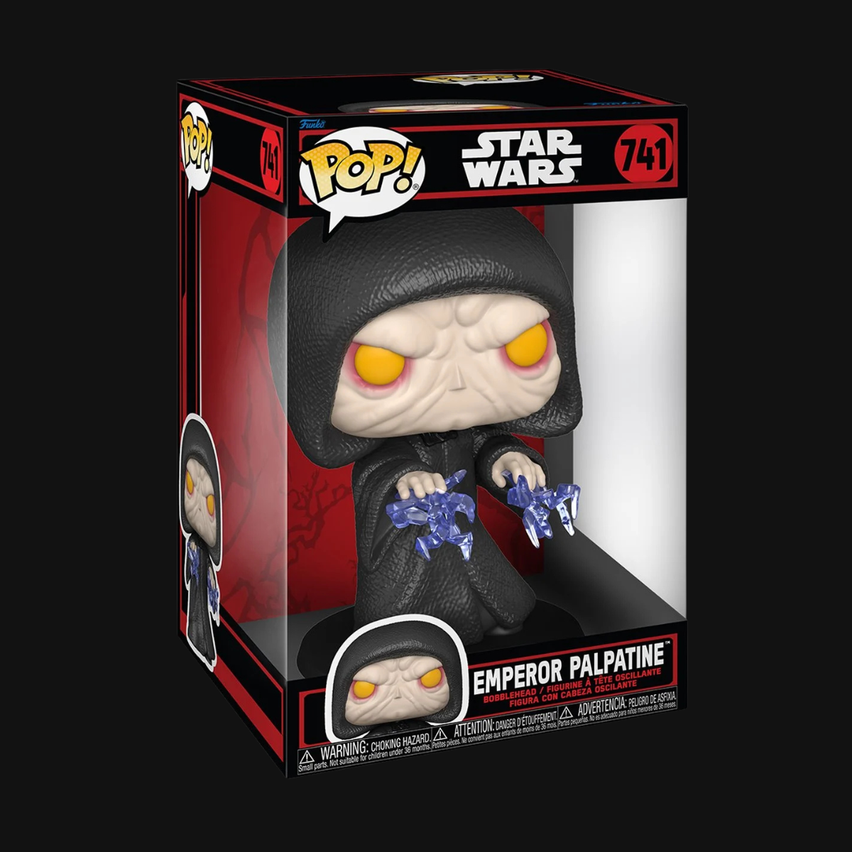 Star Wars Dark Side Emperor Palpatine Jumbo Pop! Vinyl Figure #741