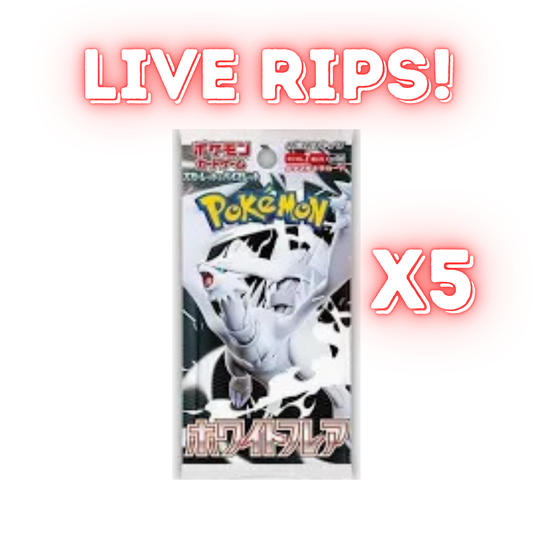 Live - Scarlet & Violet White Flare Booster Pack X5